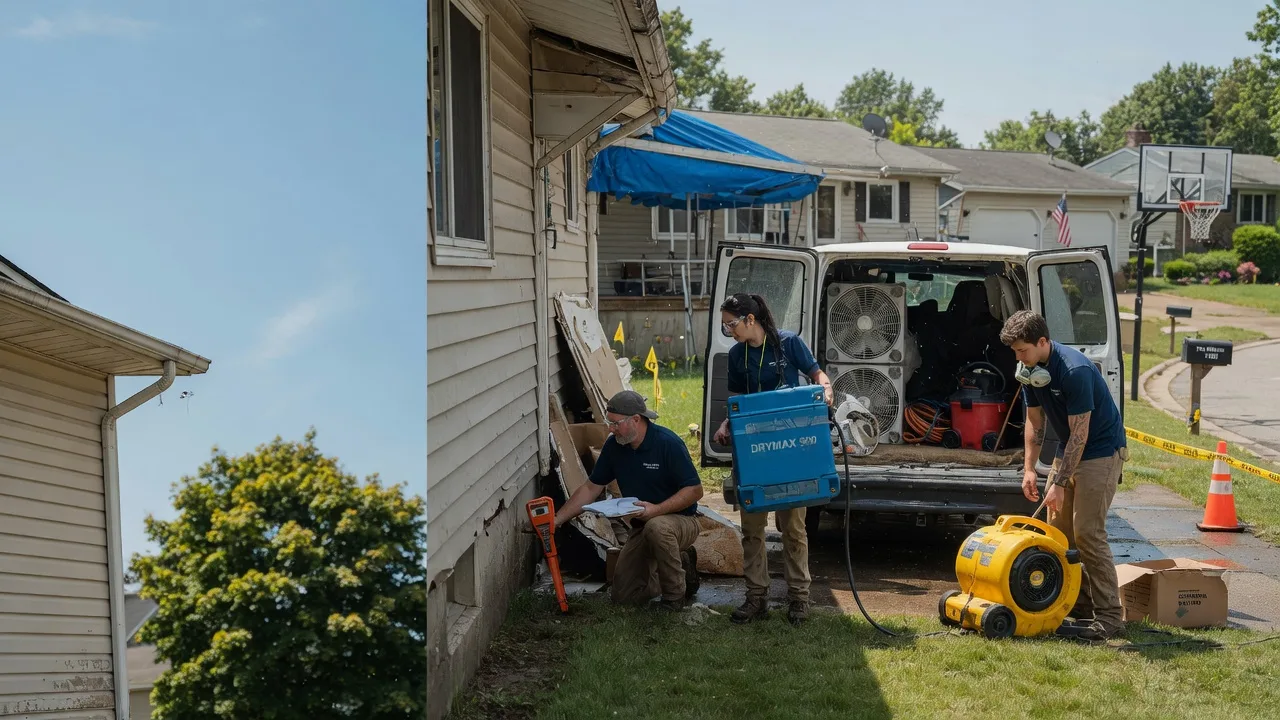 Ceiling Leak Cleanup in Hills, IA near me